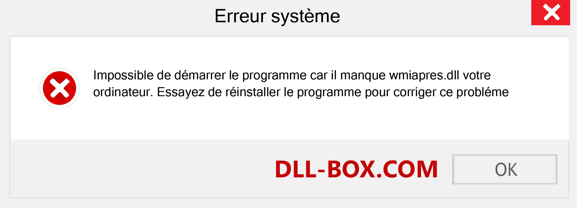 Le fichier wmiapres.dll est manquant ?. Télécharger pour Windows 7, 8, 10 - Correction de l'erreur manquante wmiapres dll sur Windows, photos, images